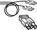 Соединители и шнуры для цепей освещения